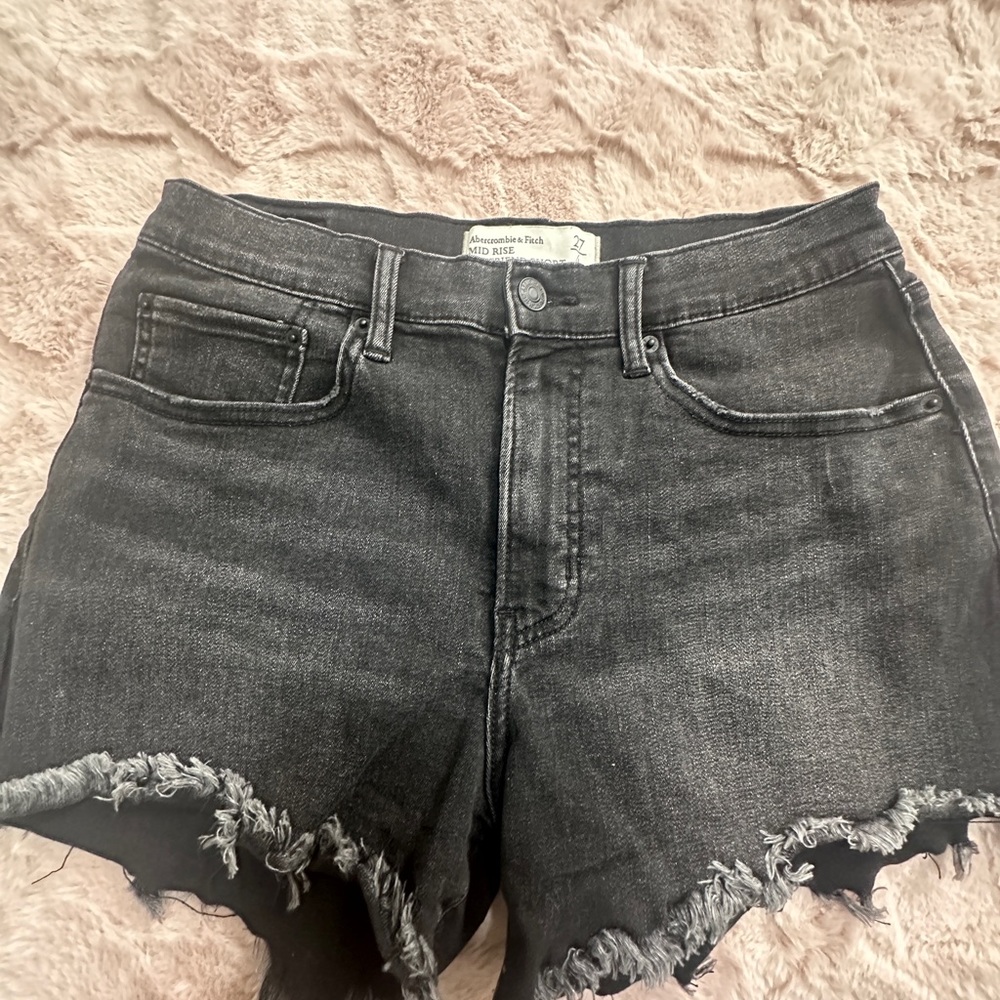 Abercrombie & Fitch Black Jean Shorts